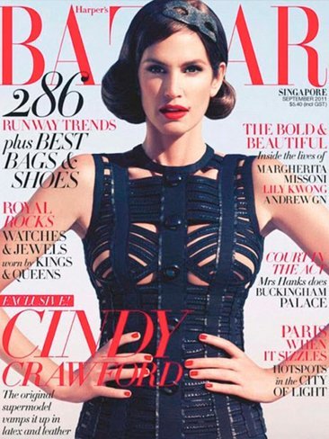¿Estamos seguros que es Cindy Crawford la de la portada de Harper’s Bazaar?