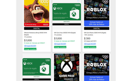 Tarjetas Digitales Nintendo Xbox Mercado Libre