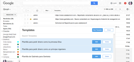 Crea y personaliza plantillas para Gmail que siempre están en tu bandeja de entrada