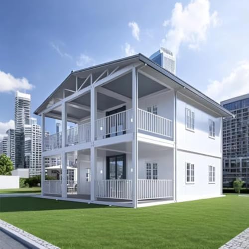 Casa modular pequeña con diseño plegable para uso residencial y de