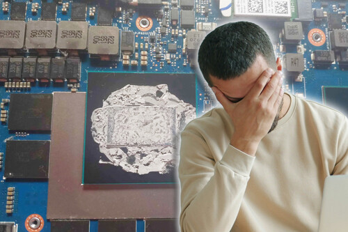 Pensó que la pasta térmica era suciedad y la limpió con quitaesmalte. Todo terminó en desastre