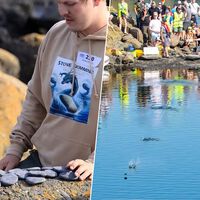 El Mundial de Lanzar Piedras parecía la competición más pura y honesta del mundo. Hasta que aparecieron las piedras falsas