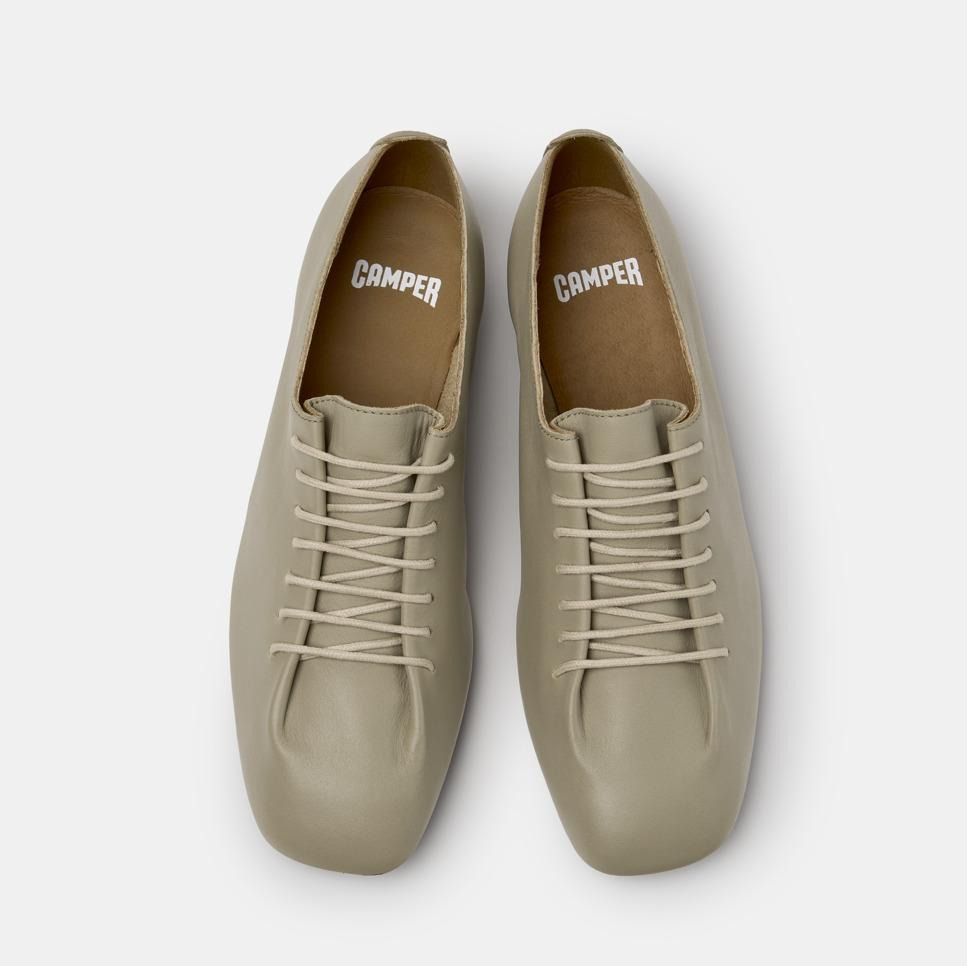 Zapatos de cordones de mujer casi myra - Camper - Beige