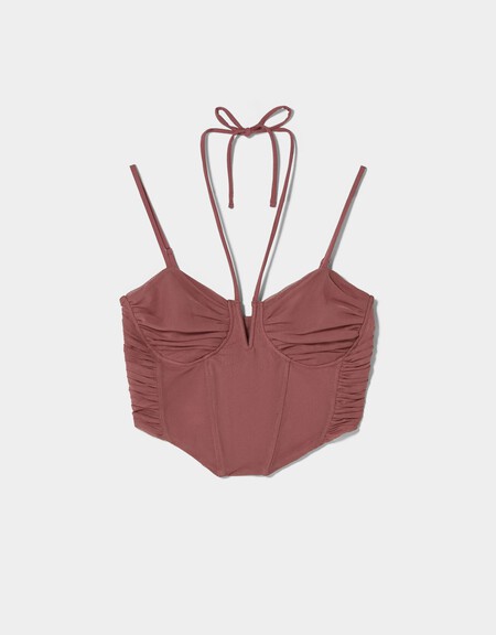 Top Bustier Tul Tiras
