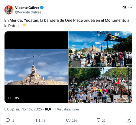 Protestas Mexico Generacion Z One Piece En X