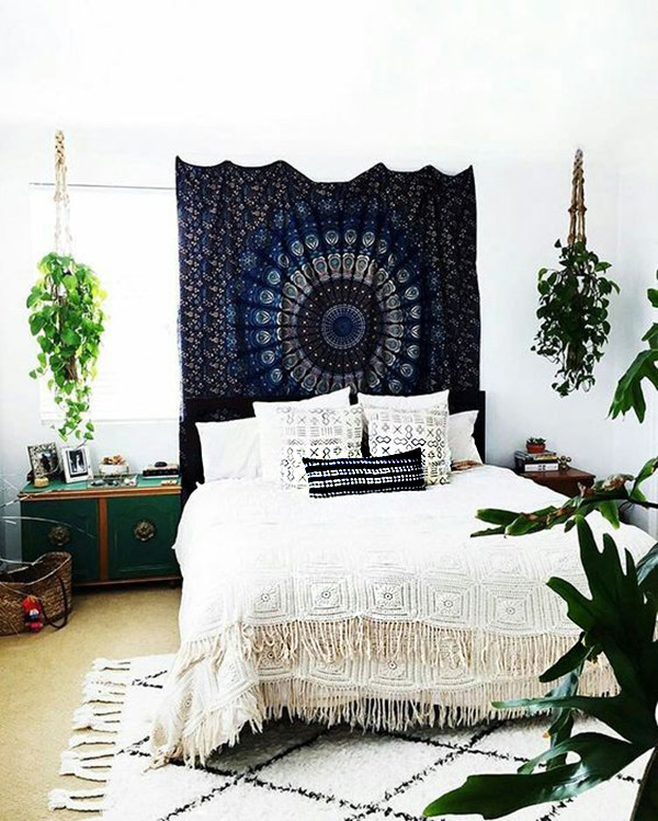 17 ideas para decorar tu dormitorio con estilo Hippie