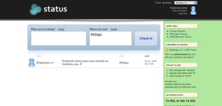 Statushq, microblogging para grupos de trabajo
