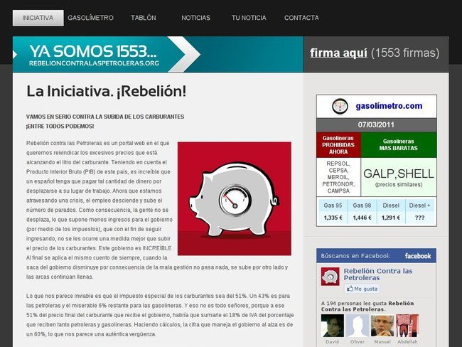 Rebelión contra las petroleras