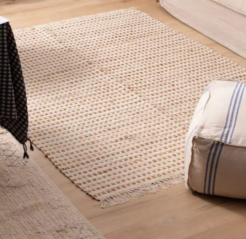 Alfombra yute y algodón Fiesta