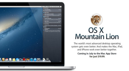 Mountain Lion llegará en julio con Power Nap, Dictados y más integración con Facebook