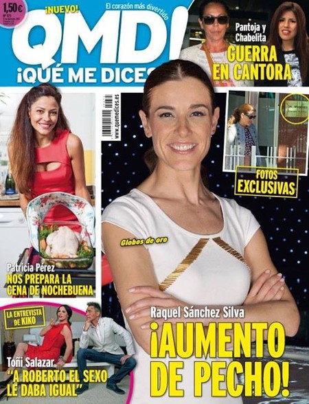 Raquel Sánchez Silva termina el año con un buen aumento de pechonalidad