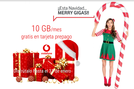 Vodafone regala hasta 30 GB por navidad a todos los clientes con tarjeta prepago