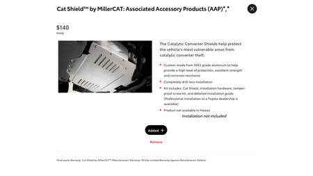 Escudo Catalizador Toyota Prius