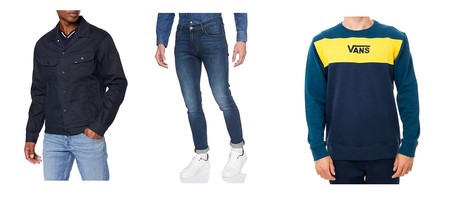 Chollos en tallas sueltas de pantalones, chaquetas y camisetas de marcas como Vans, Pepe Jeans o Lee para hombre en Amazon