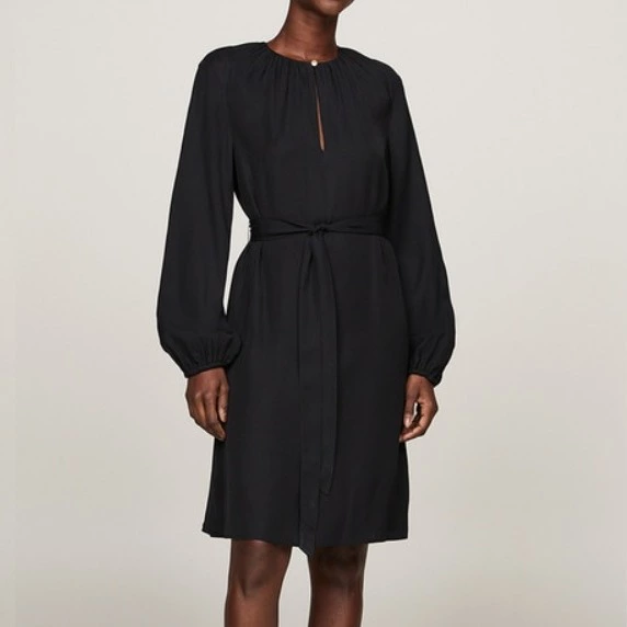 Tommy Hilfiger Vestido fluido con cinturón