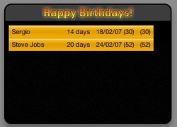 Happy Birthdays!: Widget que te recuerda los próximos cumpleaños de tu agenda