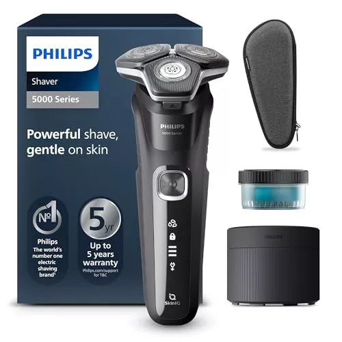 Philips Serie 5000 Máquina de Afeitar Barba con Recortadora, 45 cuchillas