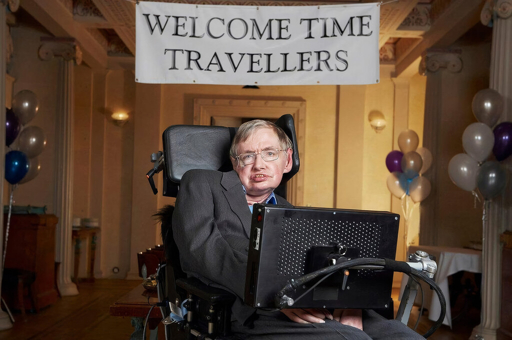 En 2009 Stephen Hawking organizó "la fiesta del siglo". Nadie fue porque precisamente Stephen Hawking la organizó