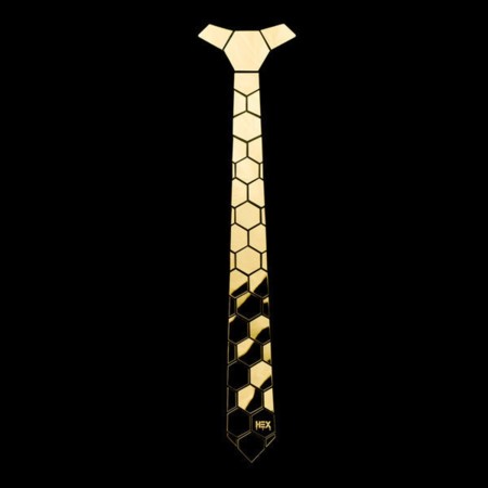 ¿Una corbata de oro? Si, así son los accesorios de lujo futurista por Hex Tie