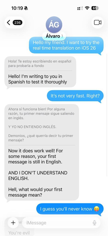 Traducción iOS 26