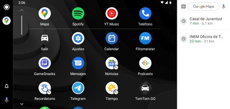 Interfaz de Android Auto 