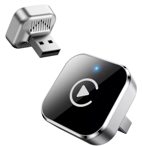 Adaptador CarPlay Inalámbrico, Mini Dongle 2 en 1 para Android Auto