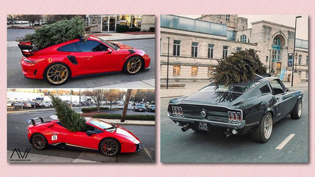 Cuando la Navidad supera a la ficción y sólo tienes un coche deportivo para cargar el abeto