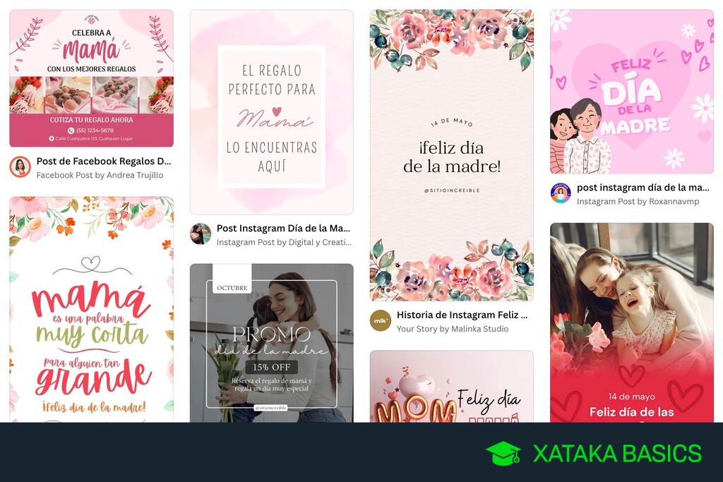 43 plantillas para felicitar el Día de la Madre 2024 de forma original con Canva, Designer, PowerPoint o Google Slides