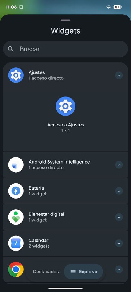 Acceso Ajustes