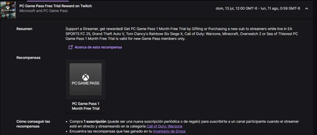 Xbox Game Pass Gratis Twitch Mexico