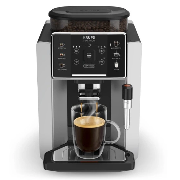 Cafetera superautomática - Krups Sensation C90 EA910E10, 1450 W, 15 bar