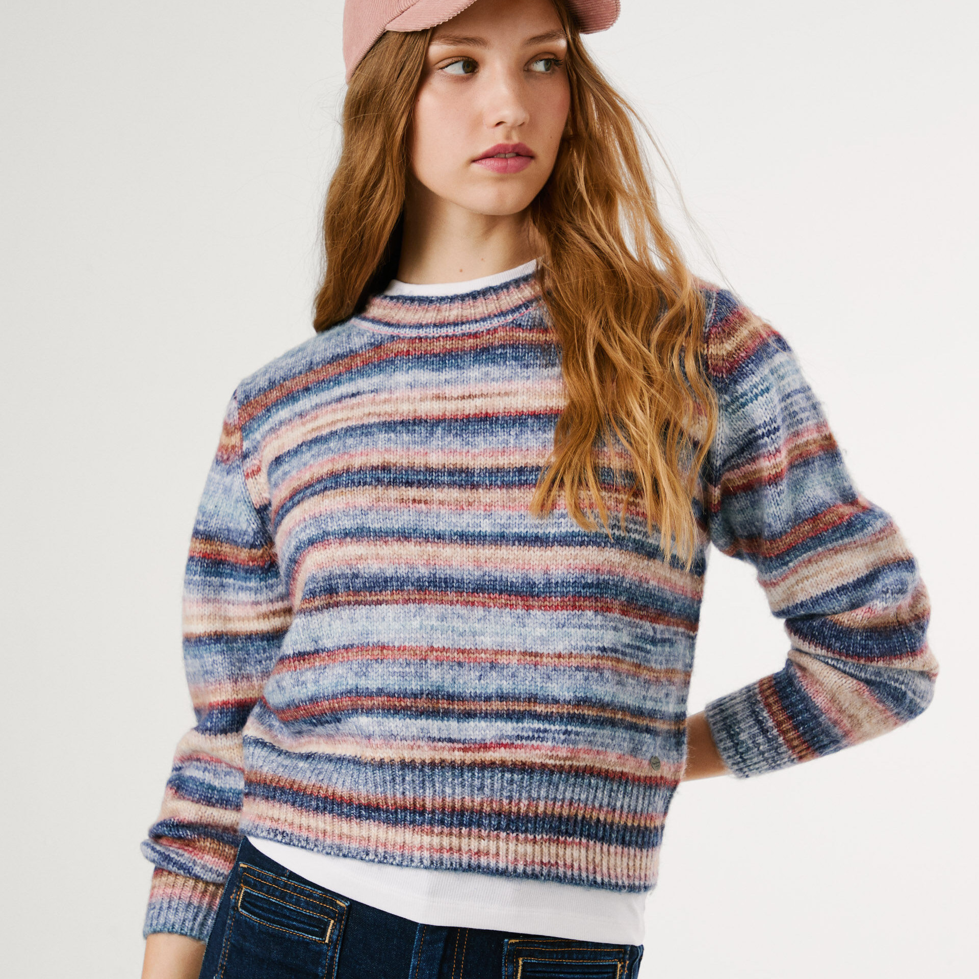 jersey de punto rayas teñidas 
Pepe Jeans