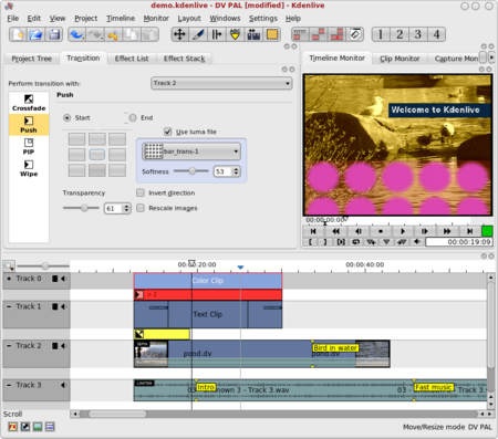 Kdenlive, editor de vídeos libre para Linux
