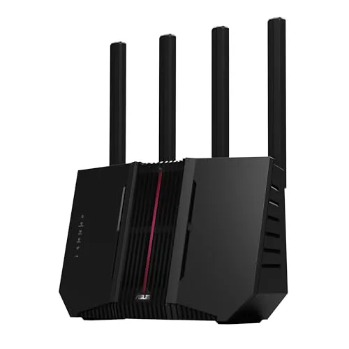 ASUS RT-BE92U - Router WiFi 7 tribanda BE9700, Compatible con 320 MHz y 4096-QAM, Funcionamiento multienlace (MLO), detección AI WAN, AiMesh, Seguridad de Red y Funciones VPN, Smart Home Master