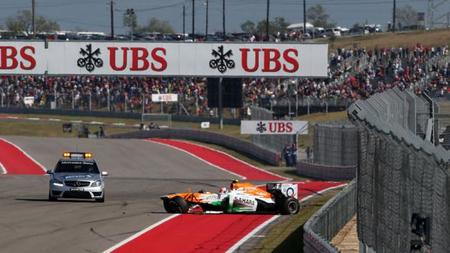 Adrian Sutil "carga" contra Pastor Maldonado 