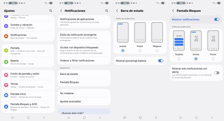 Notificaciones en One UI 8
