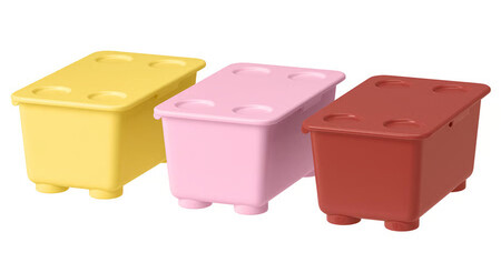 Glis Caja Con Tapa Rojo Rosa Amarillo