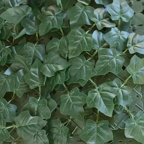 TENAX Divy Hedera Plus 100x300 cm Verde, Seto Sintético con Hojas de PE Tipo Hiedra