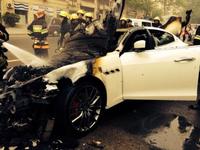 Dolorpasión™: Se incendia Maserati Quattroporte 2014 en Azerbaiyán 
