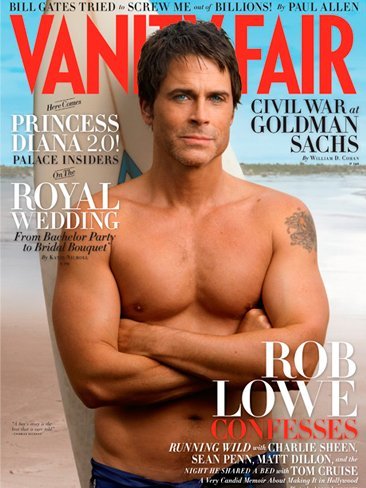 Regreso al pasado: Rob Lowe en Vanity Fair