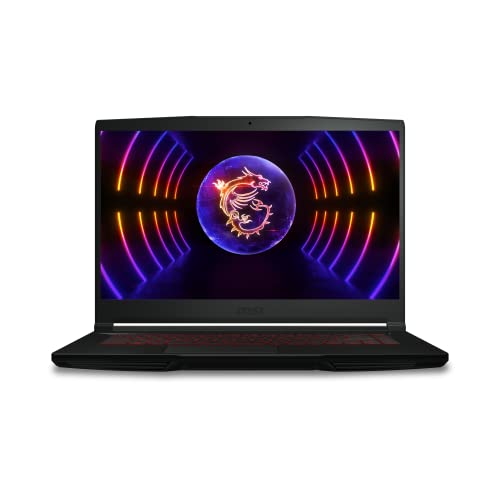 MSI Thin GF63 12VE-096XES - Ordenador portátil Gaming 15.6" FHD (1920x1080), 144Hz (i5-12450H, 16GB RAM, 512GB SSD, RTX 4050 6GB, Free Dos) Black - Teclado QWERTY español