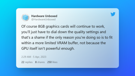 Tweet By Hardware Unboxed 1