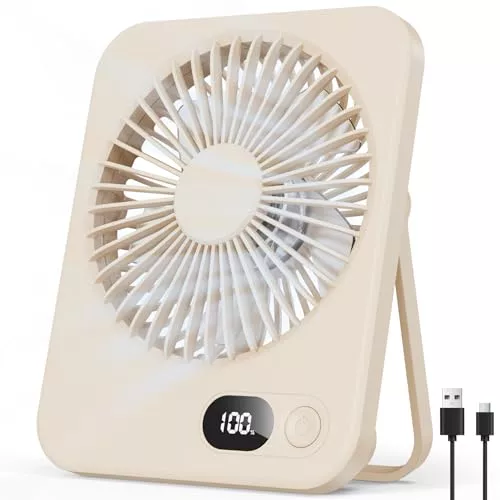 LUXVANO Ventilador de Escritorio Ultra delgado 3,8cm