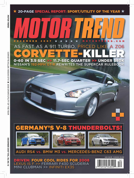 Portada de diciembre de Motor Trend