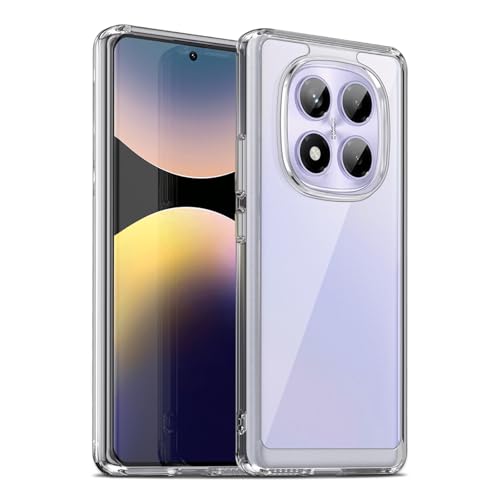 Liisooka Funda para Xiaomi Redmi Note 14 Pro 4G, Militar de Protección contra Caídas, Anti-Amarillo, Antiarañazos, Carcasa Trasera de PC Duro, Case Ultrafina a Prueba de Golpes, Transparente