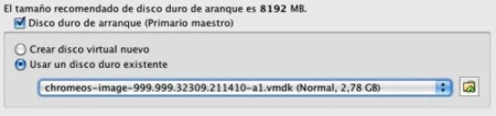 virtualbox sun asistente imagen disco