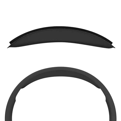 Geekria Almohadilla de diadema compatible con auriculares Edifier W820NB/W820NB Plus, pieza de reparación de repuesto (negro)