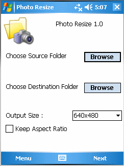 PhotoResizer, cambiar la resolución de fotos automáticamente
