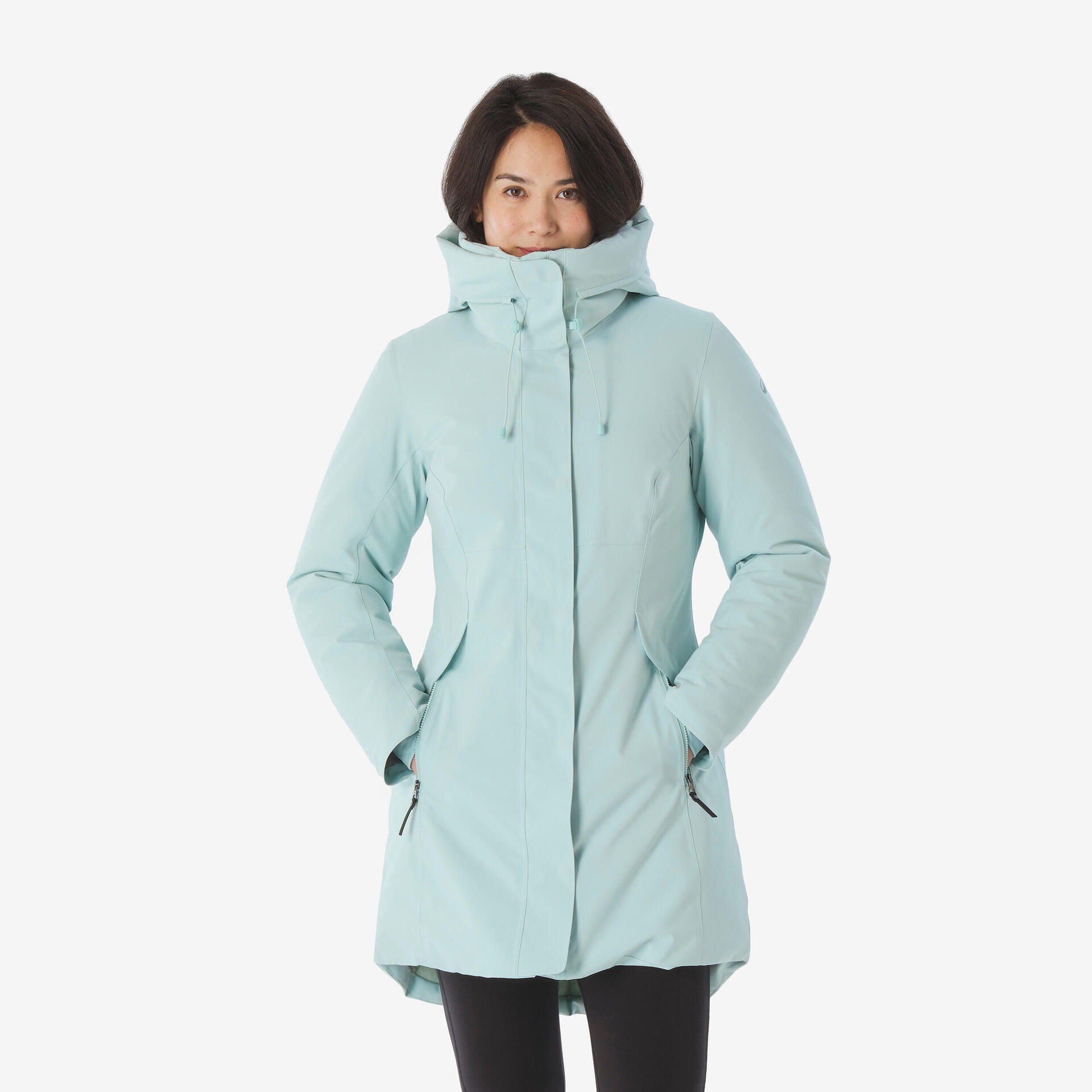 Parka de montaña y nieve impermeable Mujer Quechua NH500
