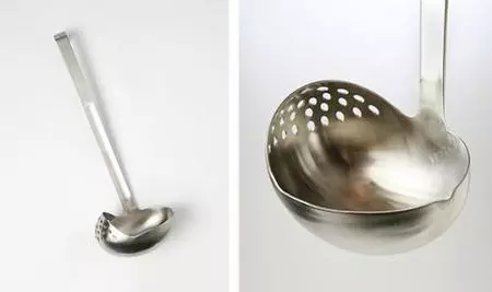 Dos en uno, cucharón y colador